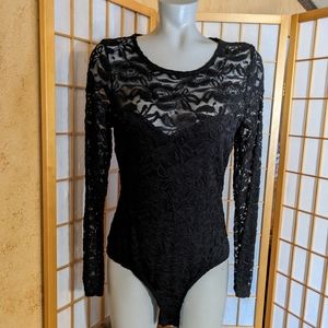 Material Girl lace bodysuit, XL, NEW with tags.